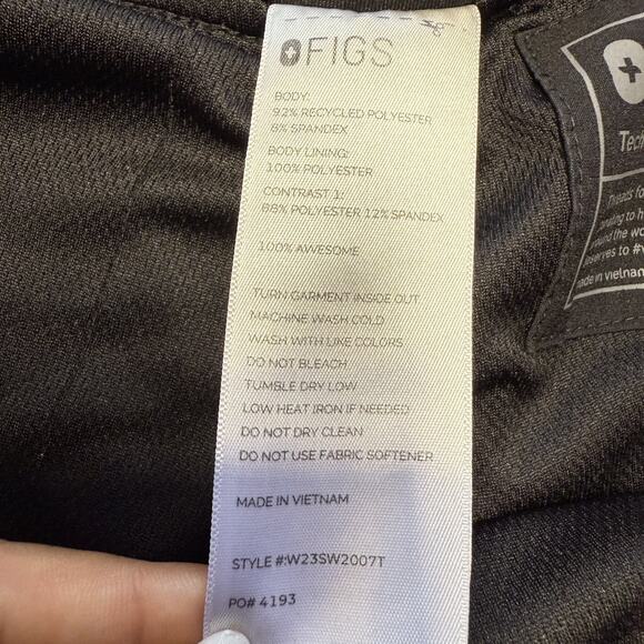 Figs Zamora Pants Women XL Black Classic Fit Drawstring Joggers Scrub - Picture 5 of 9